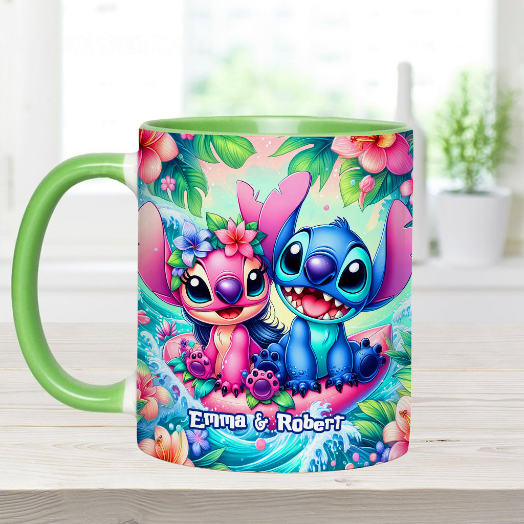 Lovely Couple - Personalized Ohana Accent Mug