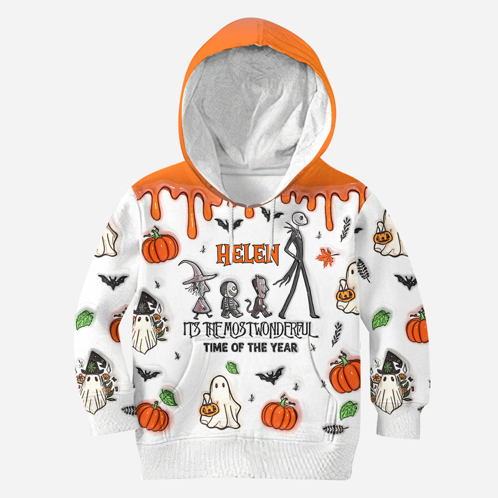 It's The Most Beautiful Time Autumn Skeleton - Personalized Nightmare All Over Shirt