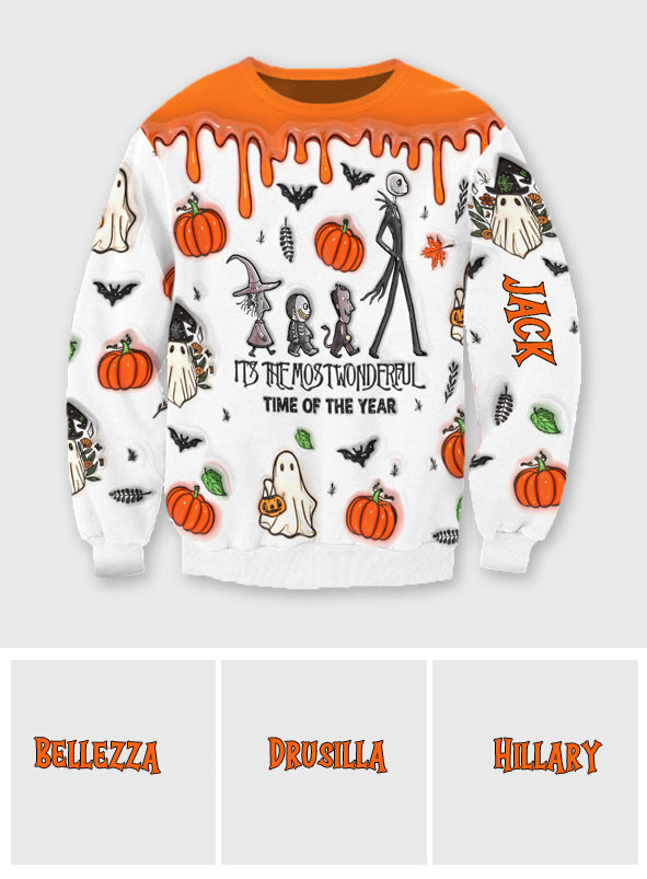 It's The Most Wonderful Time Pumpkin King - Personalized Nightmare All Over Shirt