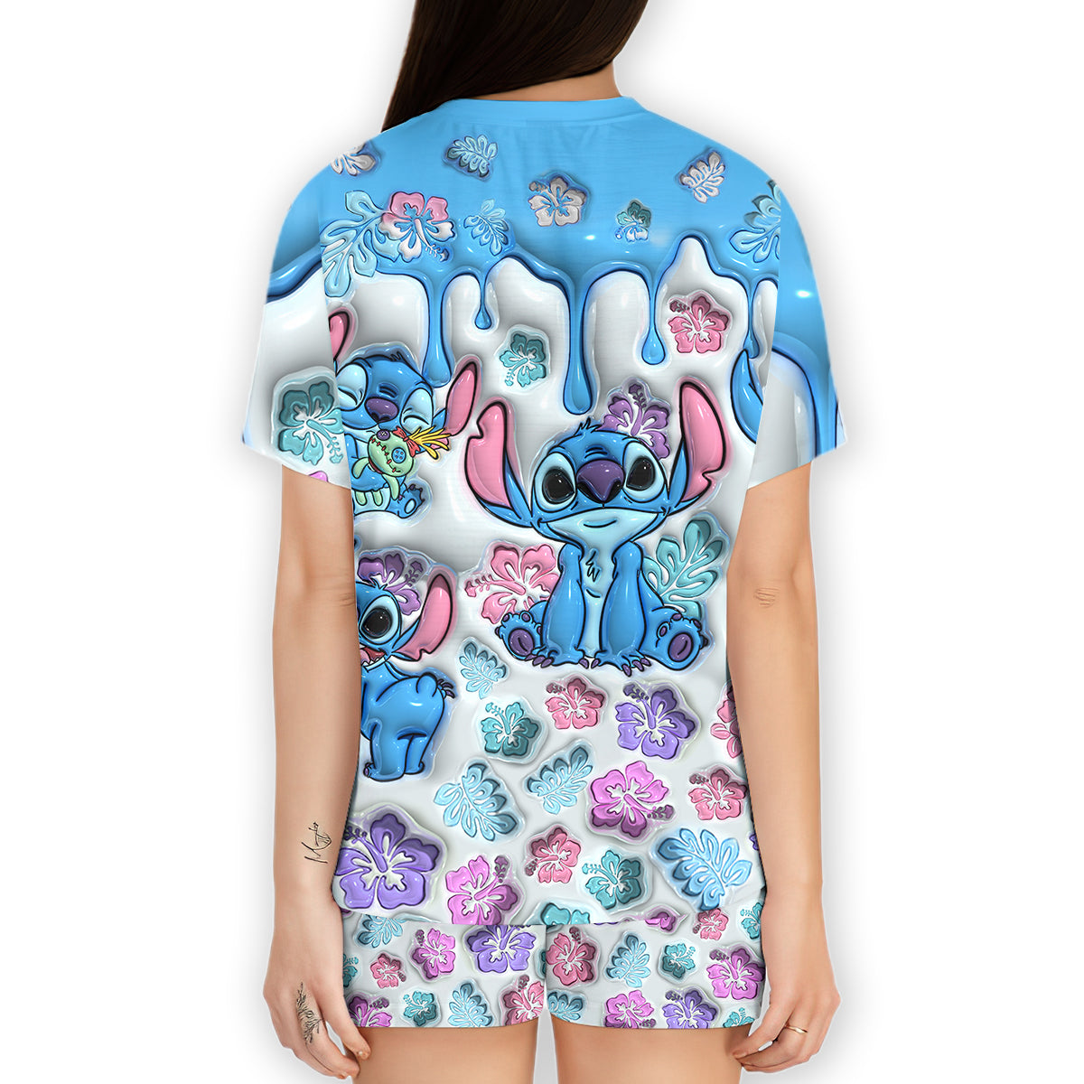 Ohana Means Family - Personalized Ohana All Over Shirt & Women Shorts