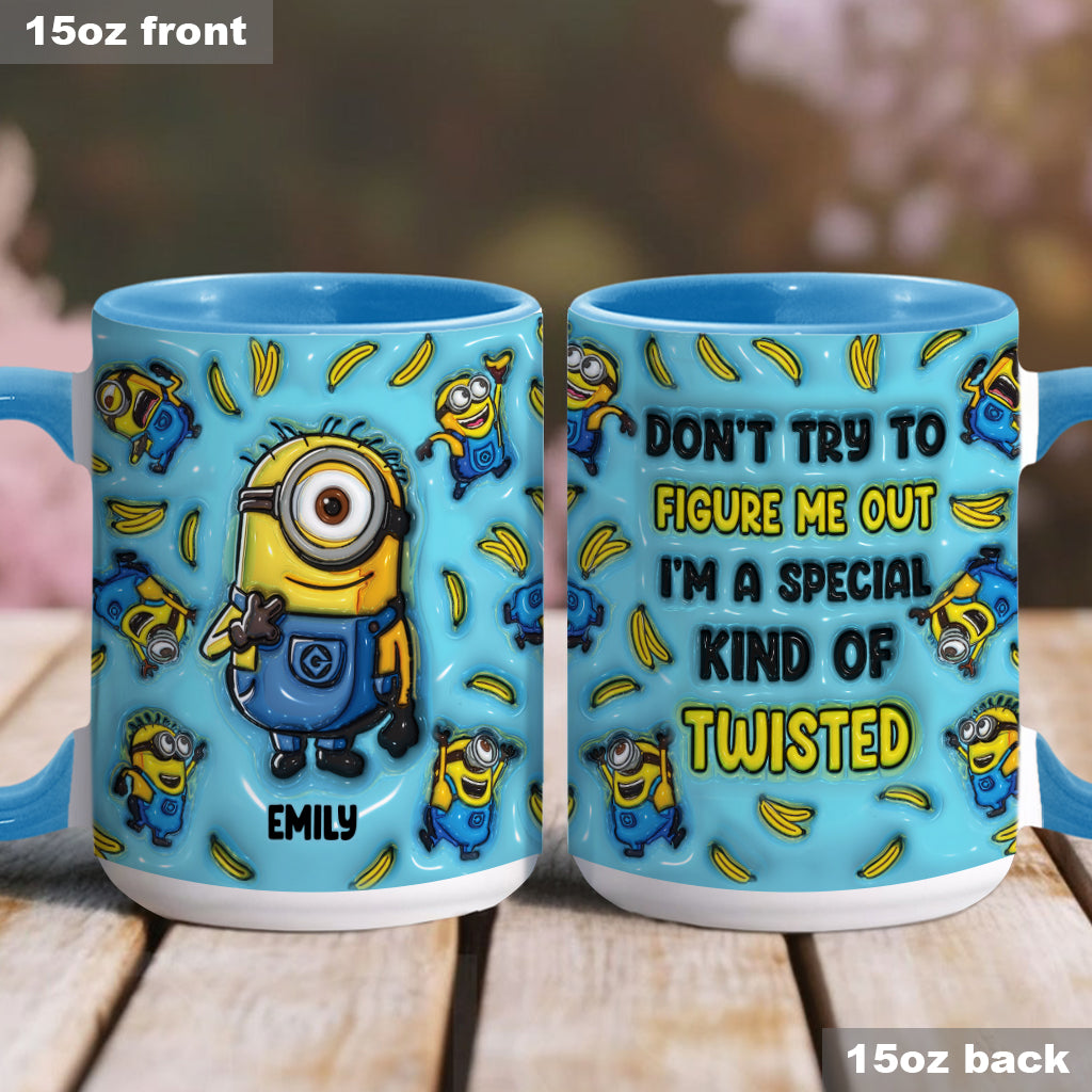 Don't Try To Figure Me Out - Personalized Accent Mug