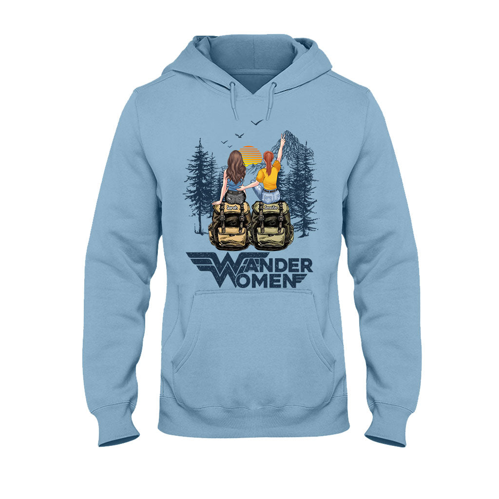 Wander Woman - Personalized Hiking T-shirt And Hoodie
