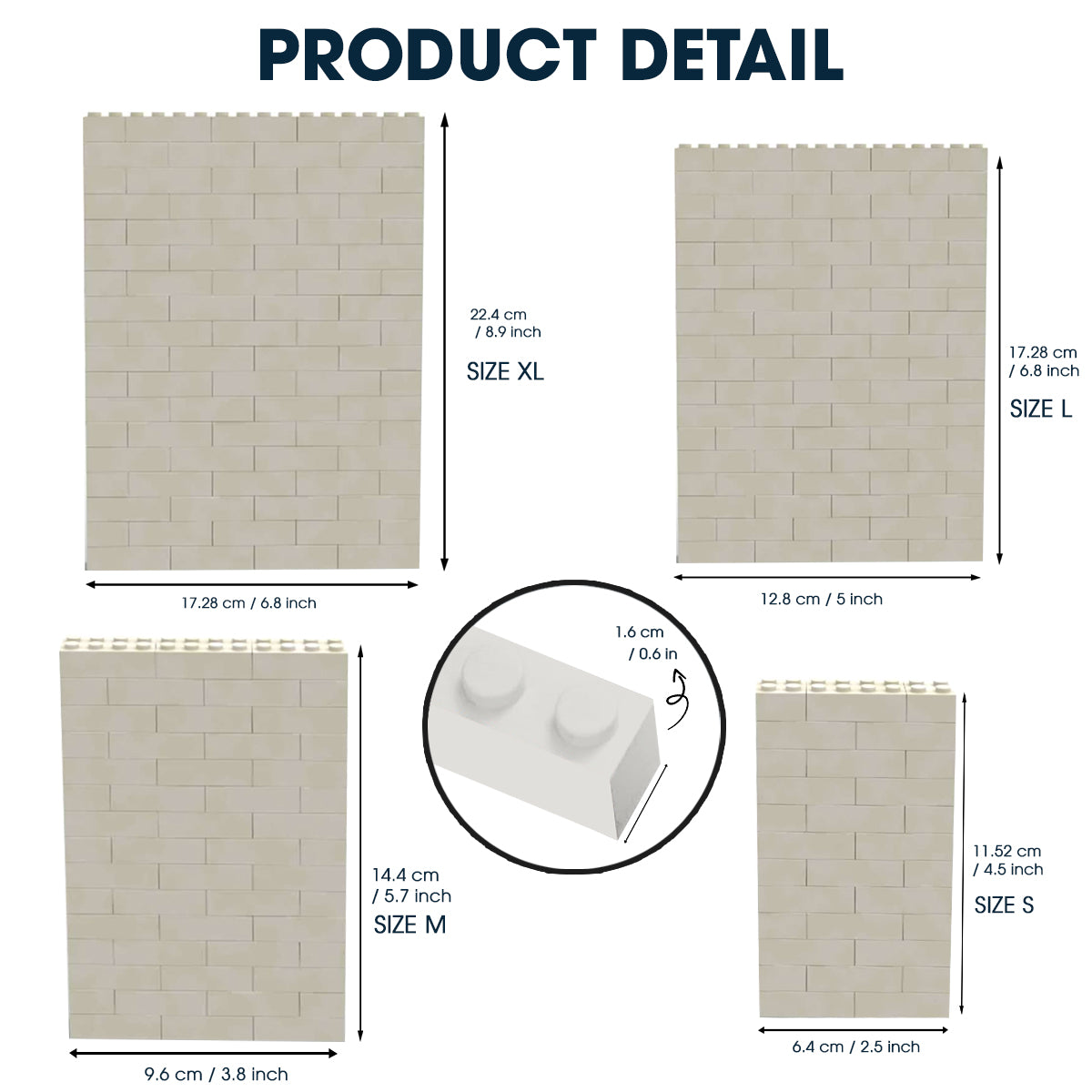 May The Force Always Be With You - Personalized The Force One-sided Vertical Rectangle Building Brick Blocks