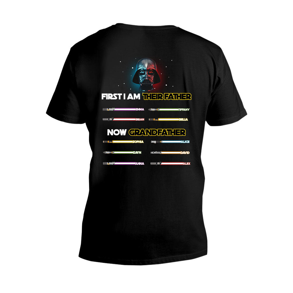 I Am Their Father Now Grandfather - Personalized The Force T-shirt And Hoodie