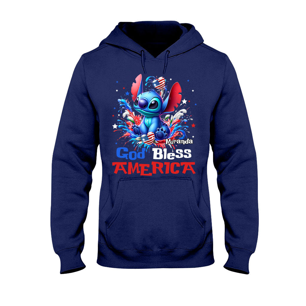 God Bless America - Personalized Ohana T-shirt And Hoodie