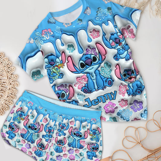 Ohana Means Family - Personalized Ohana All Over Shirt & Women Shorts