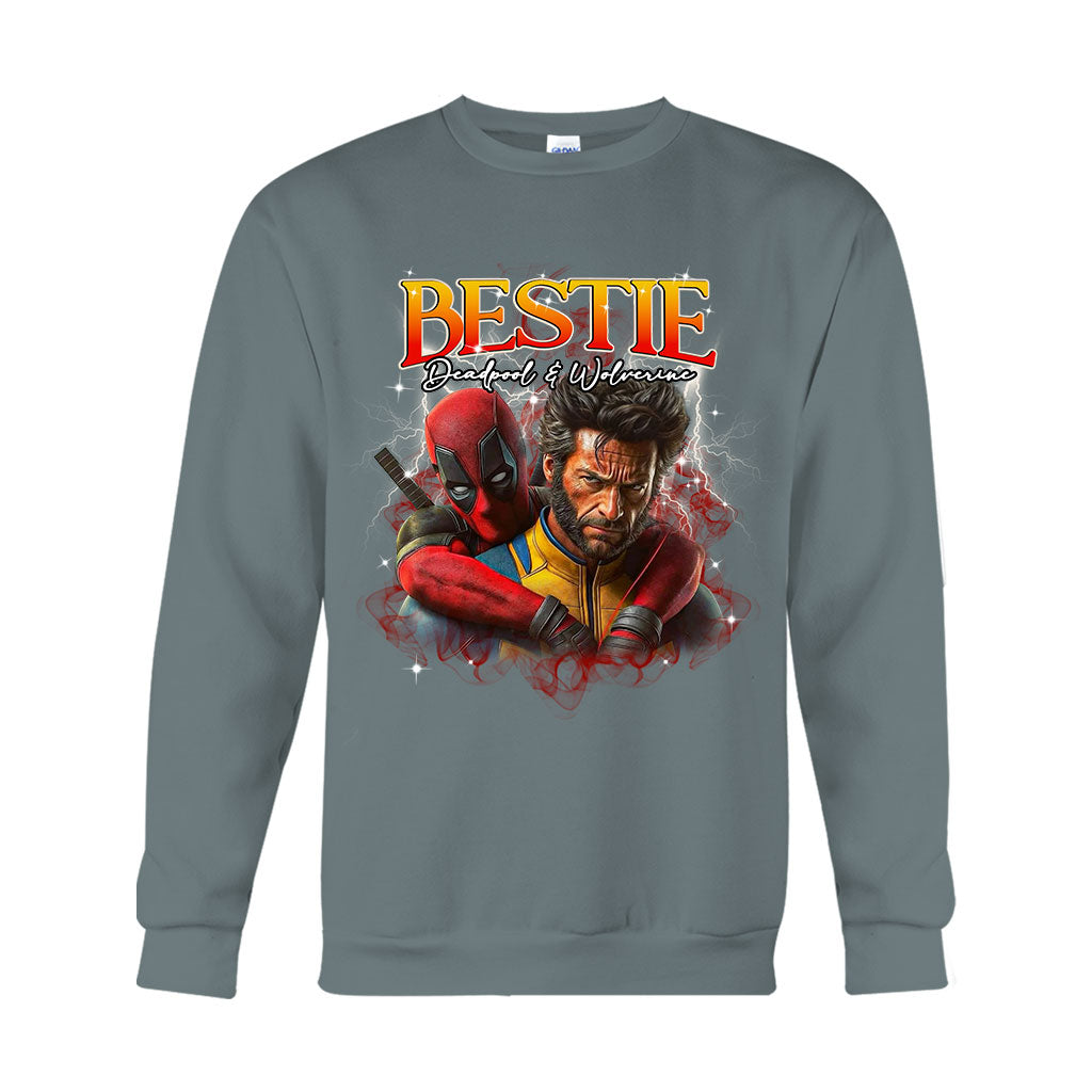 Bestie Forever 90s Vintage Bootleg Tee - Personalized The Psychopath T-shirt And Hoodie