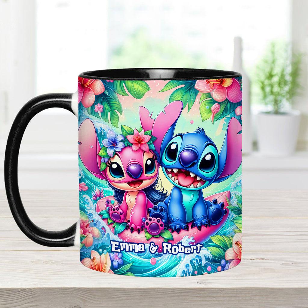Lovely Couple - Personalized Ohana Accent Mug