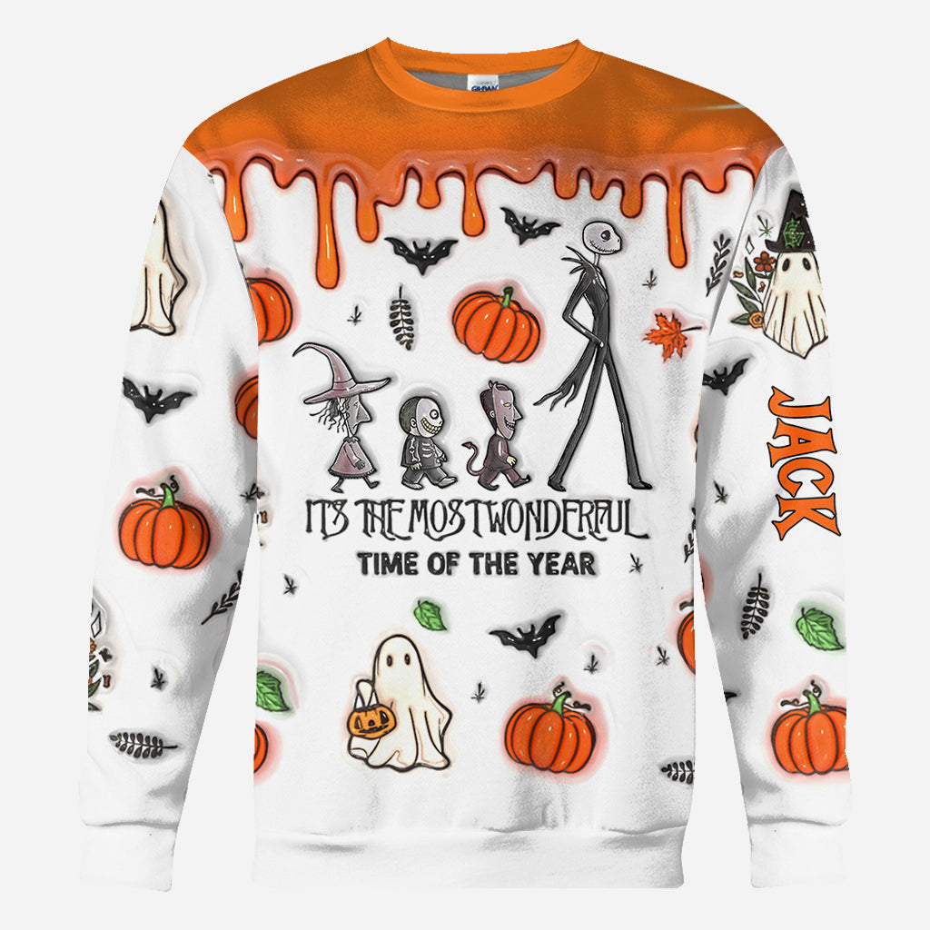 It's The Most Wonderful Time Pumpkin King - Personalized Nightmare All Over Shirt