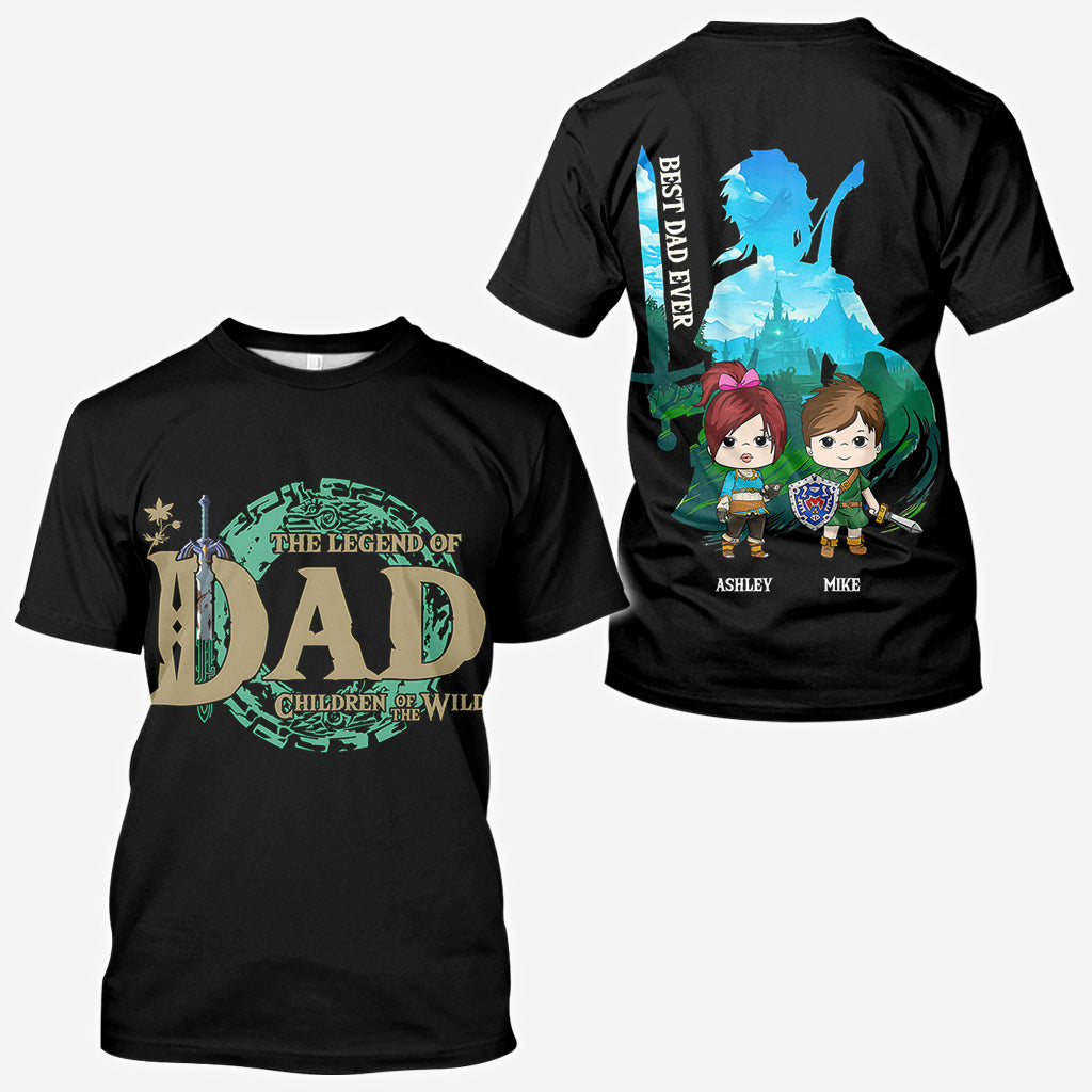 The Legend Of Dad/ Mom/ Nana... - Personalized The Hero's Legend All Over Shirt