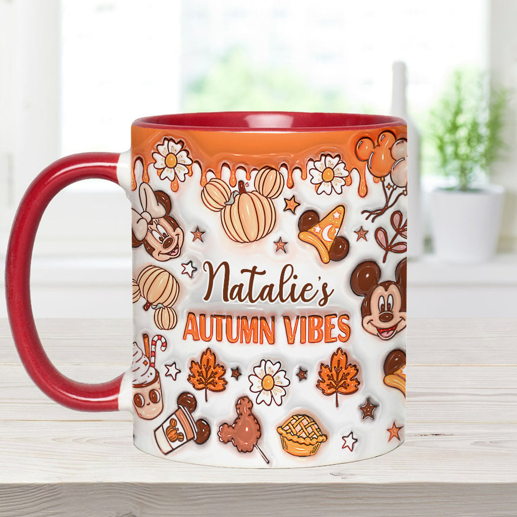 My Autumn Vibes - Personalized Mouse Accent Mug