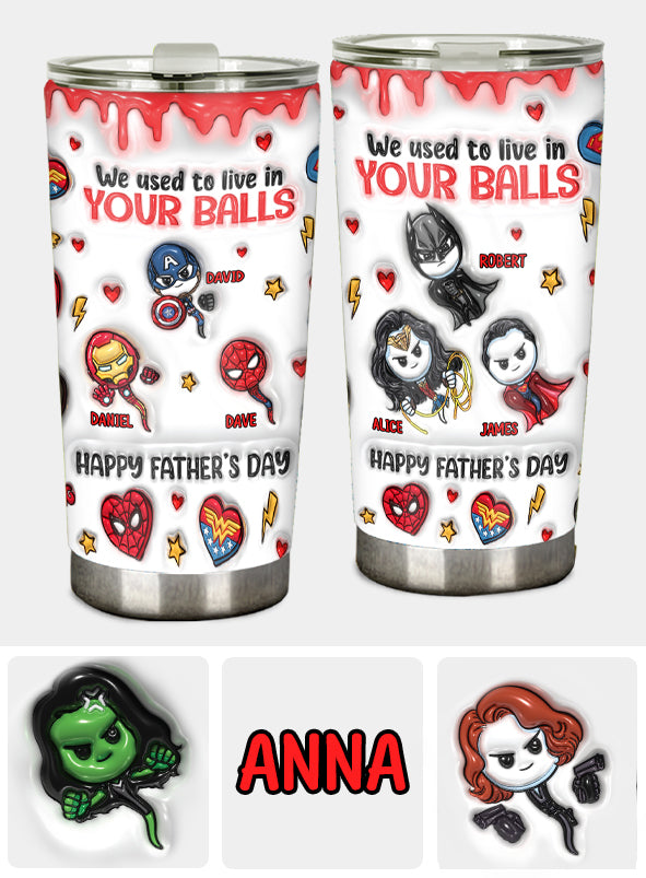 Happy Father's Day - Personalized Marvelous Universe Tumbler