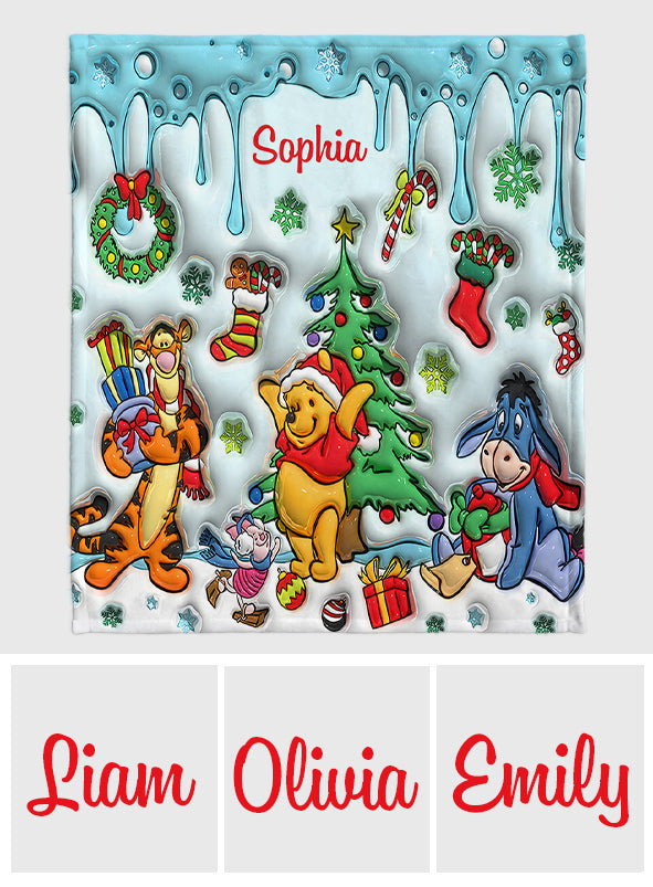 Merry Christmas - Personalized Mouse Blanket