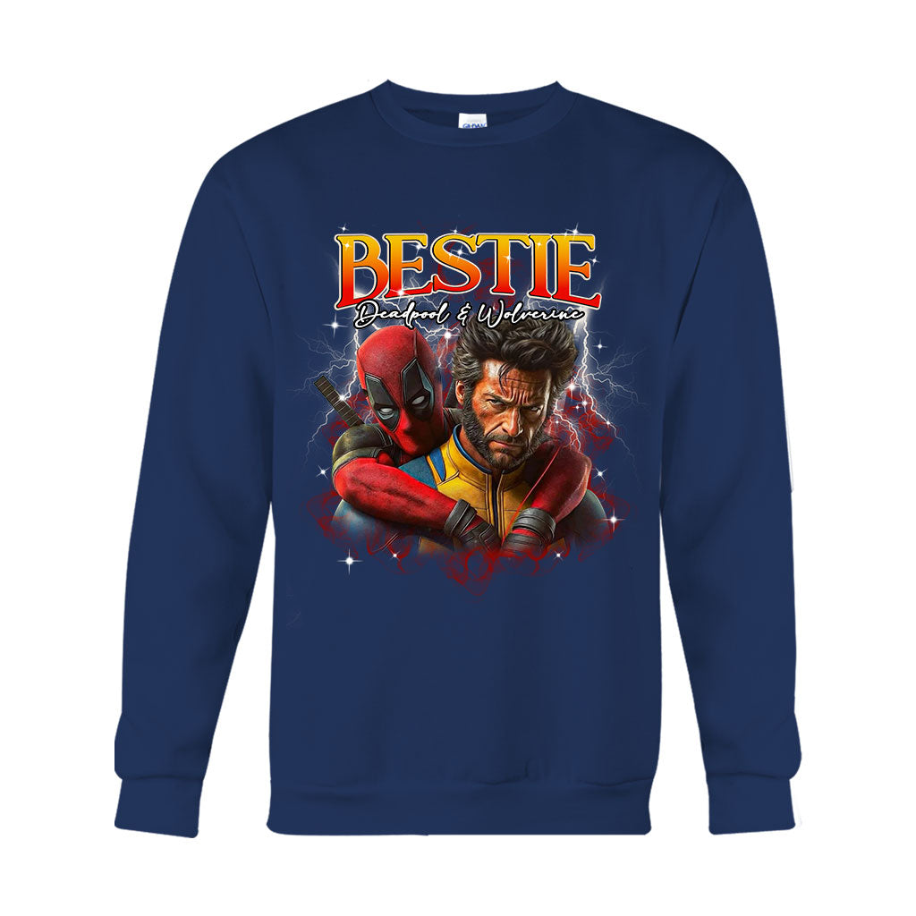 Bestie Forever 90s Vintage Bootleg Tee - Personalized The Psychopath T-shirt And Hoodie