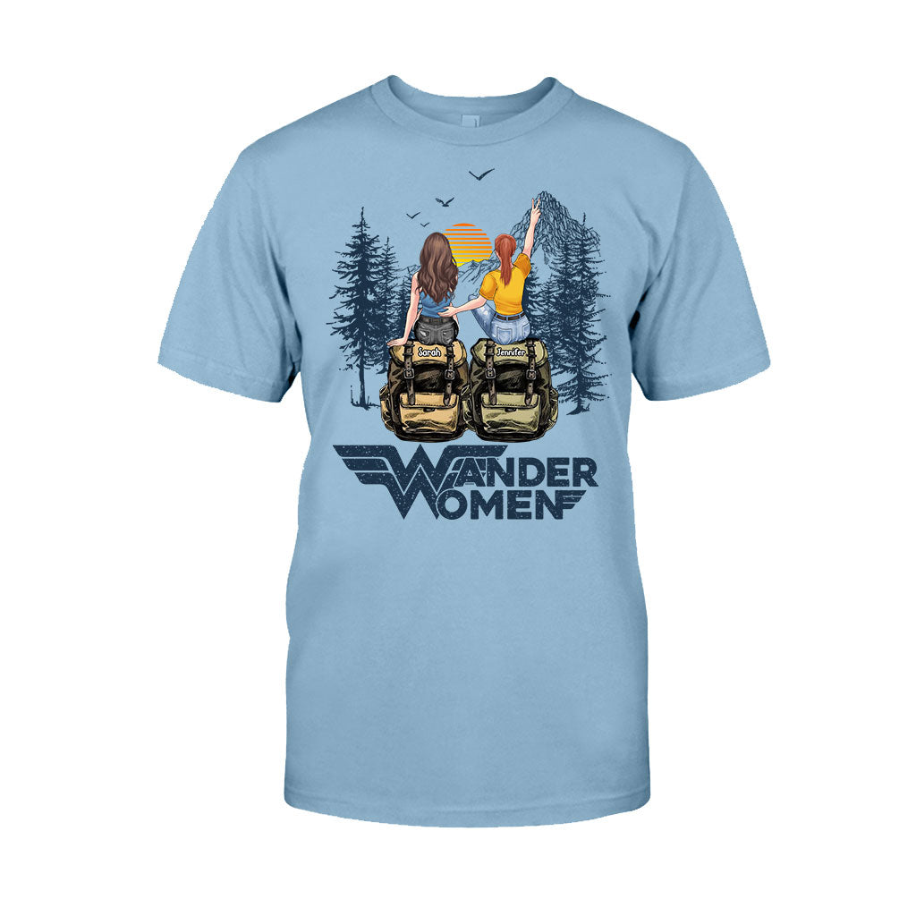 Wander Woman - Personalized Hiking T-shirt And Hoodie