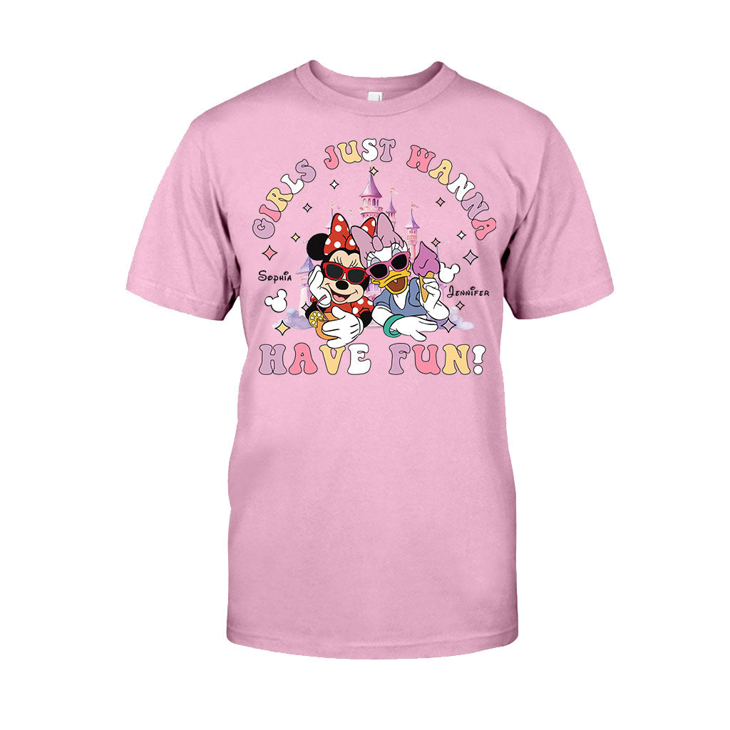 Girls Just Wanna Have Fun - Personalized Mouse T-shirt And Hoodie