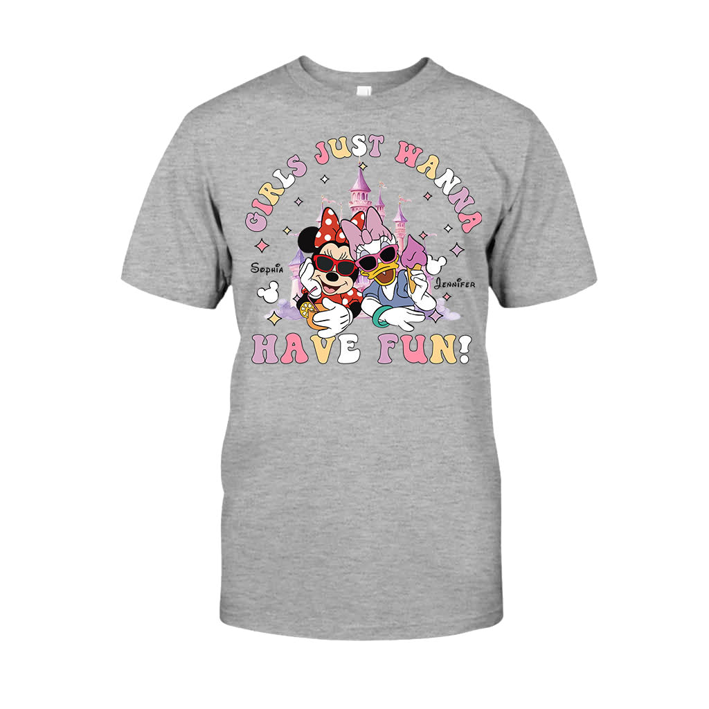 Girls Just Wanna Have Fun - Personalized Mouse T-shirt And Hoodie