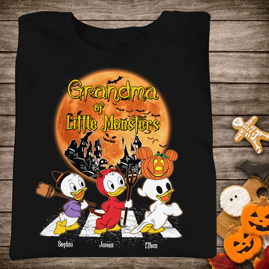 Grandma Of Little Monsters - Personalized Mouse T-shirt And Hoodie