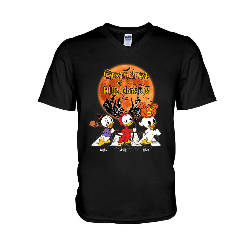 Grandma Of Little Monsters - Personalized Mouse T-shirt And Hoodie