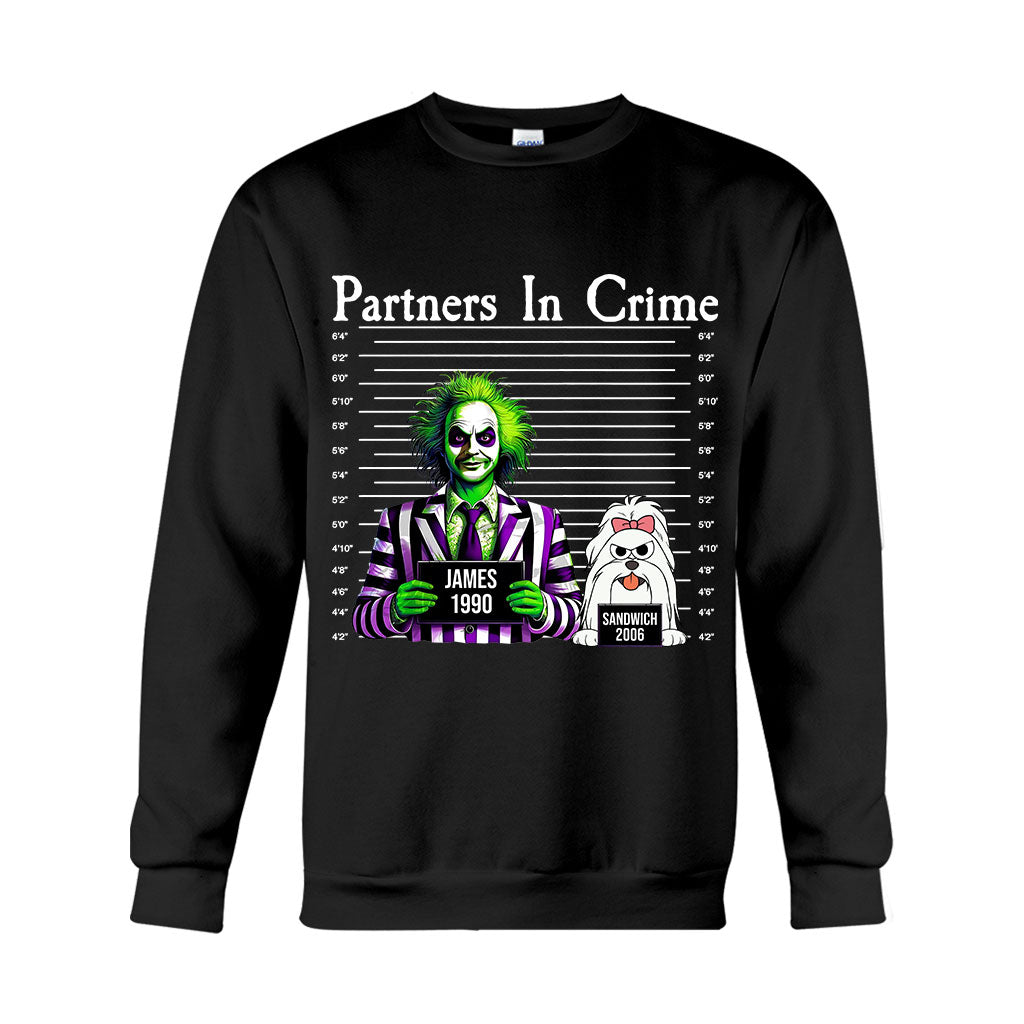 Partners In Crime Mugshot - Personalized T-shirt And Hoodie