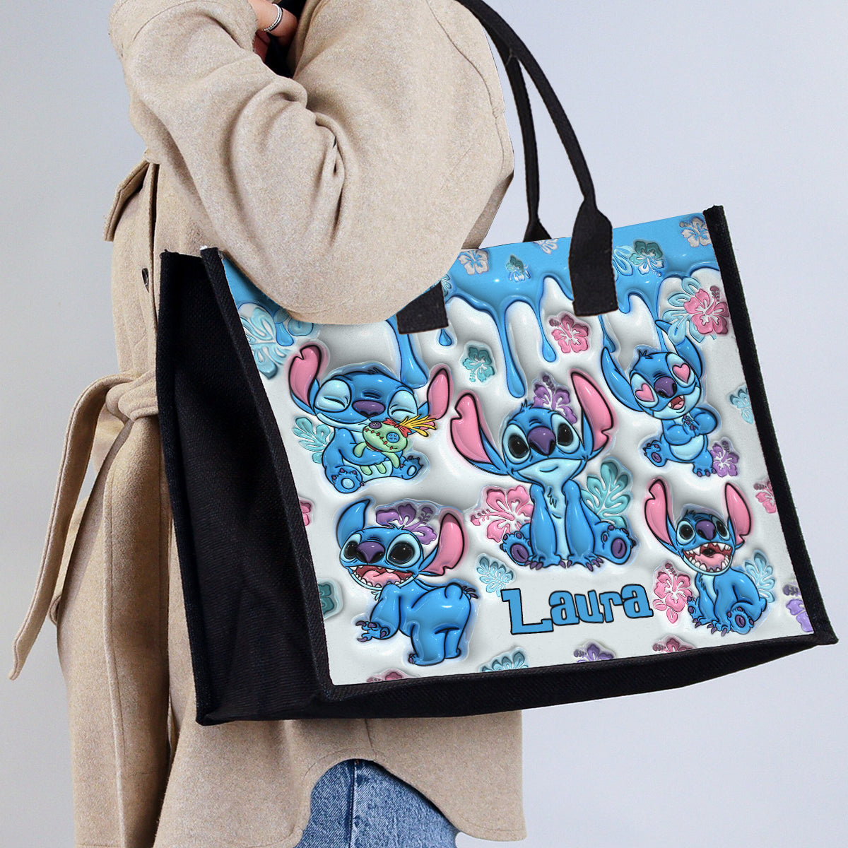 Ohana Means Family - Personalized Ohana Canvas Tote Bag