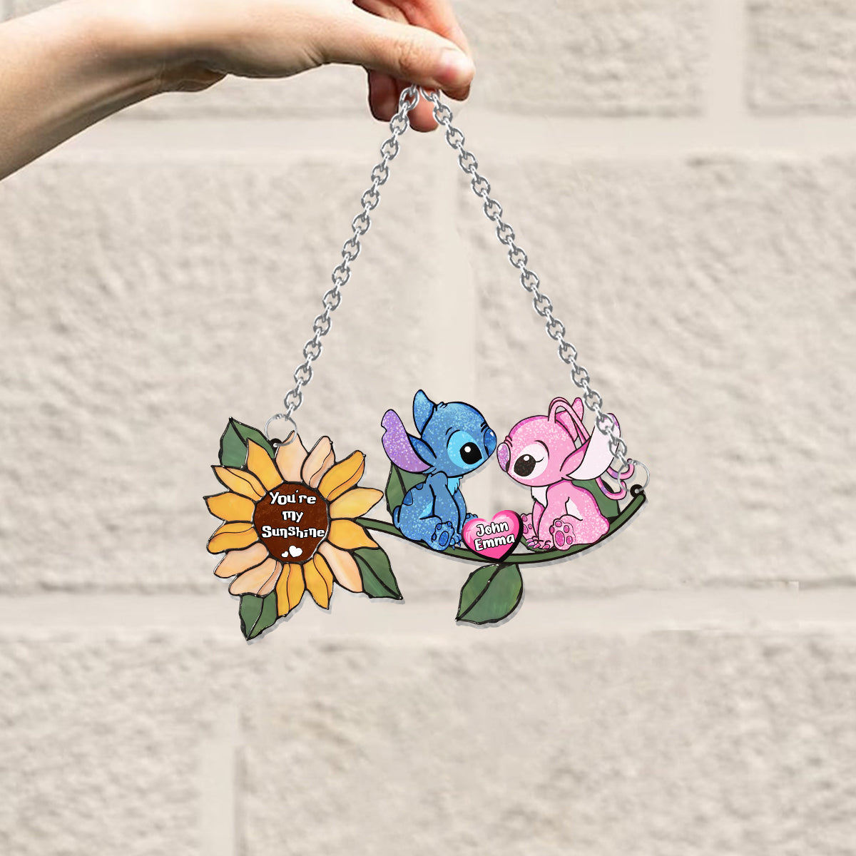 You're My Sunshine - Personalized Ohana Window Hanging Suncatcher Ornament