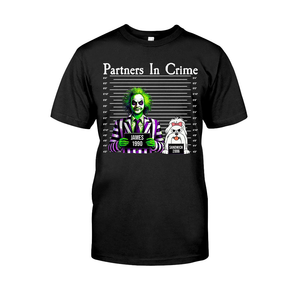 Partners In Crime Mugshot - Personalized T-shirt And Hoodie