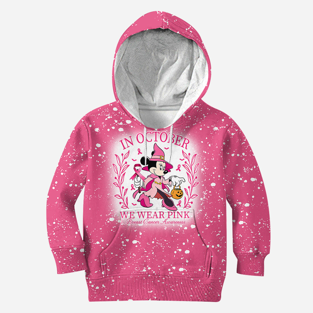 In October We Wear Pink - Personalized Breast Cancer Awareness Hoodie and Leggings