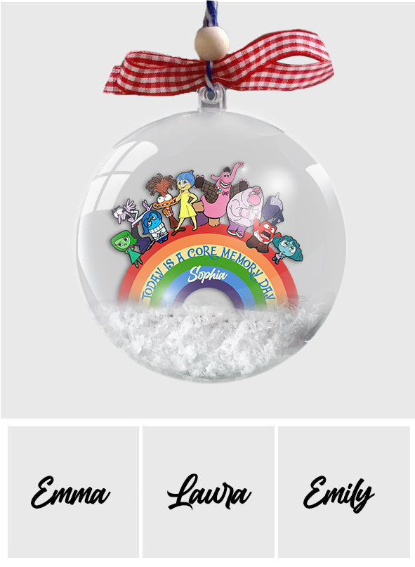 Today Is A Core Memory Day - Personalized Snow Globe Ornament