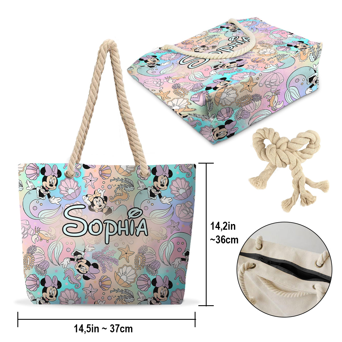 Summer Magical - Personalized Mouse Beach Bag