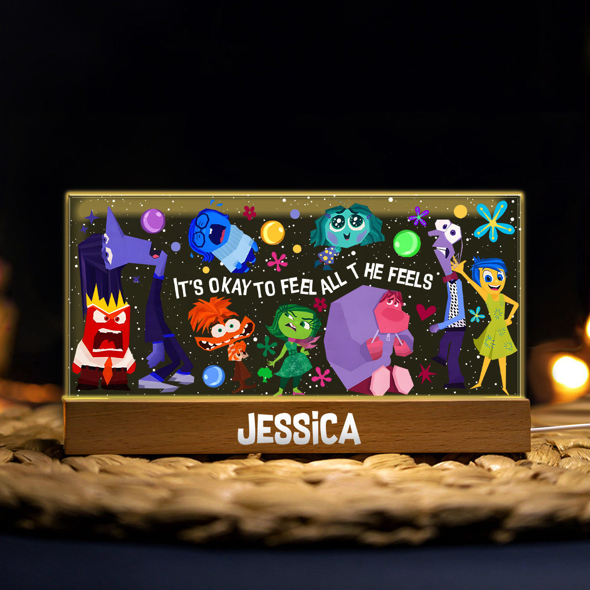 Whatever You Feel Is Valid - Personalized Shaped Led Night Light
