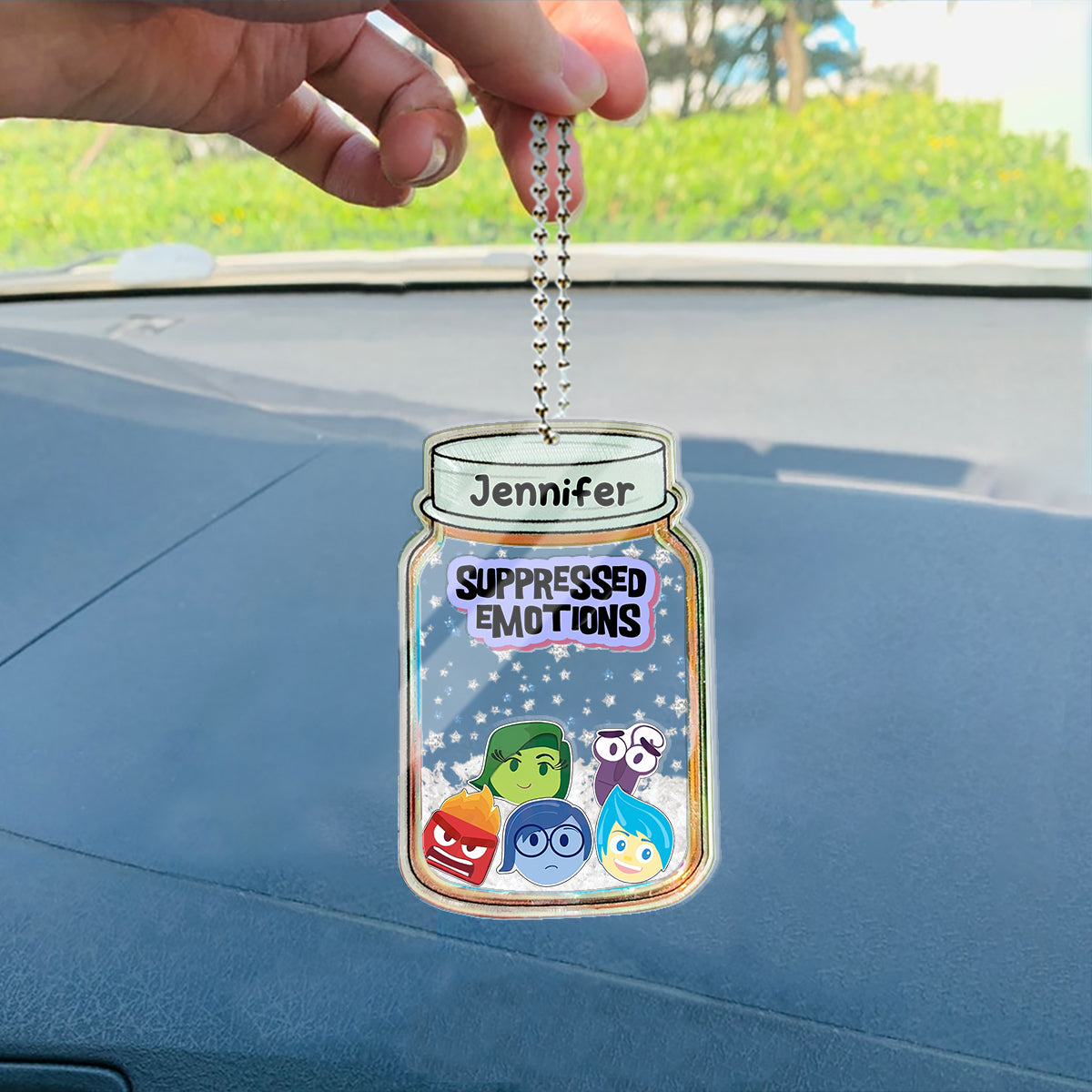 Suppressed Emotions - Personalized 3 Layered Shaker Ornament