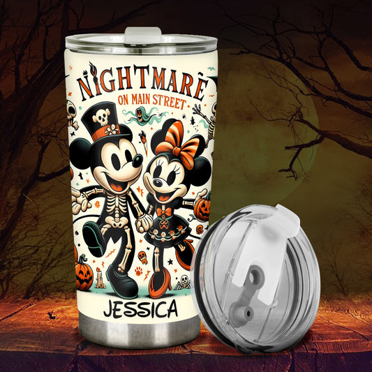 Nightmare On Main Street - Personalized Mouse Tumbler