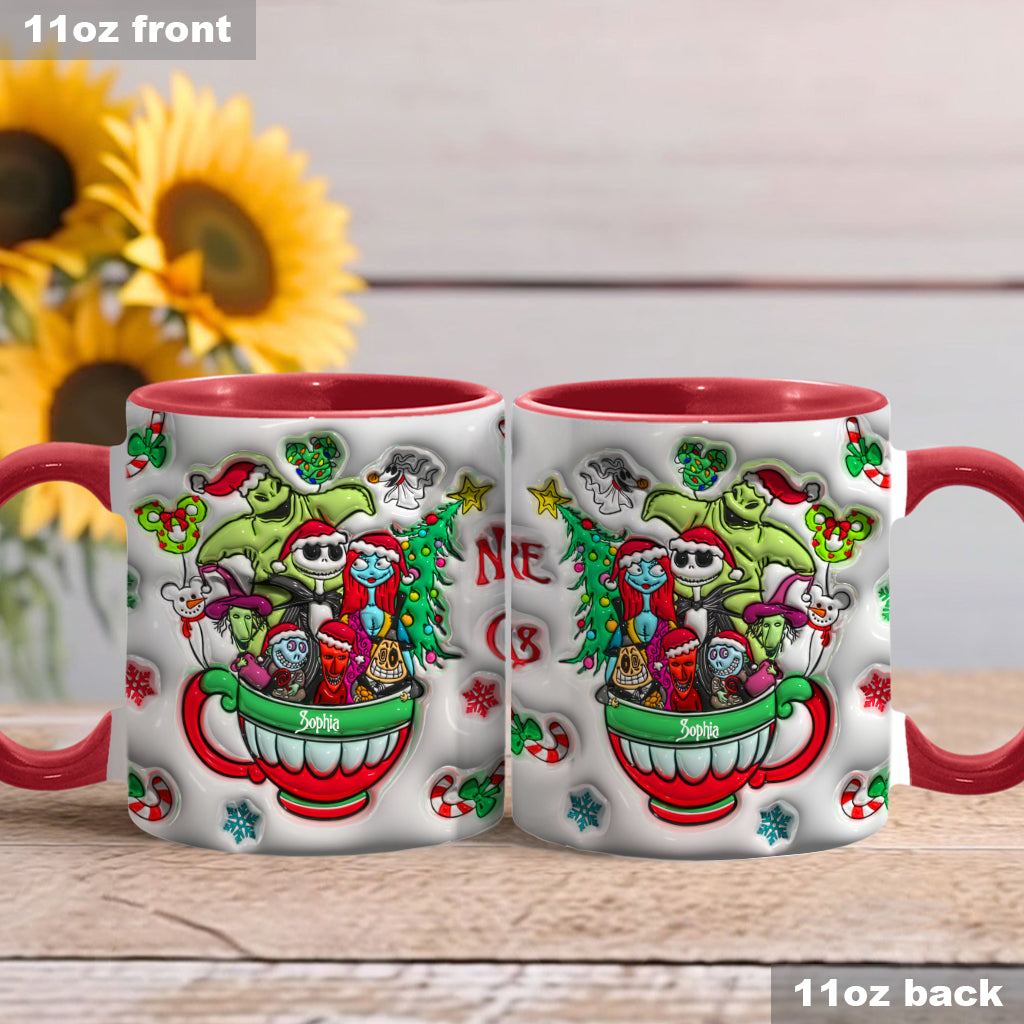 Merry Grinchmas - Personalized Nightmare Accent Mug