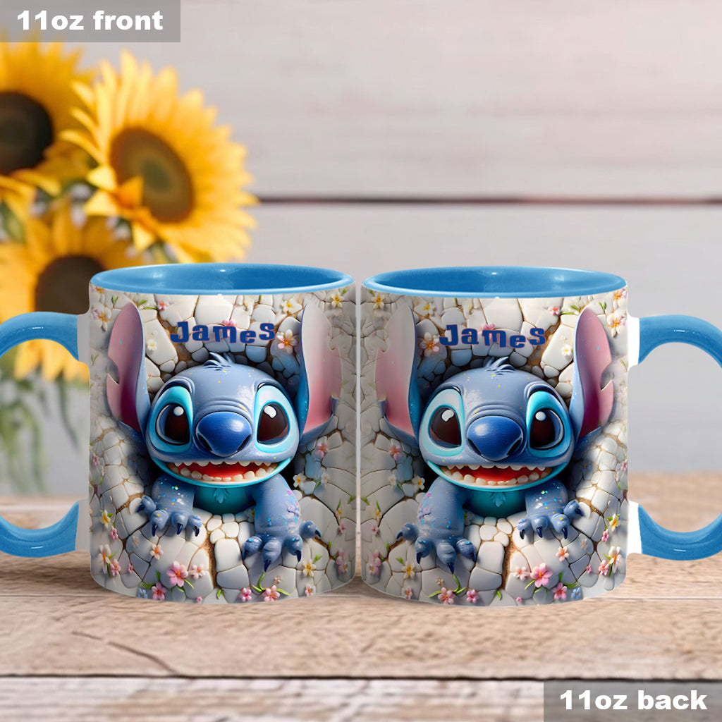 Merry Stitchmas - Personalized Ohana Accent Mug