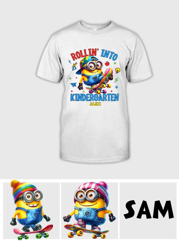 Rollin Into School - Personalized T-shirt And Hoodie