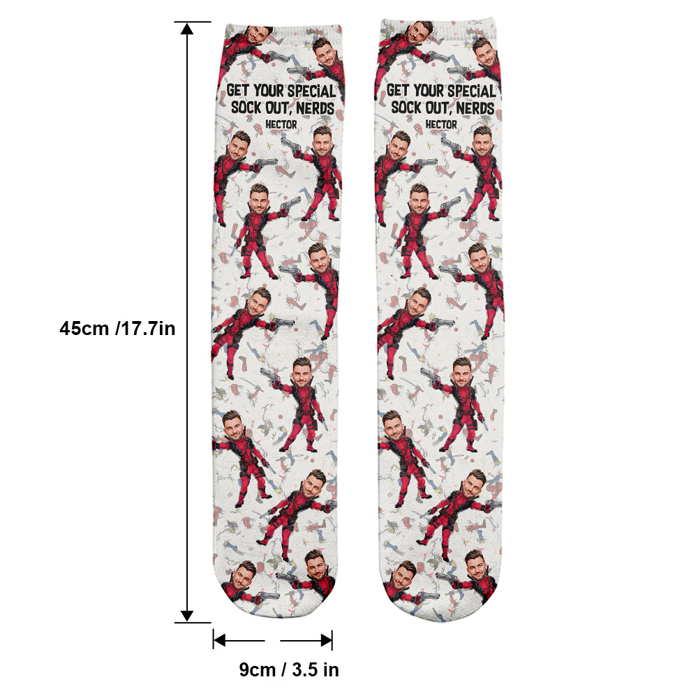 Get Your Special Sock Out, Nerds - Personalized The Psychopath Socks