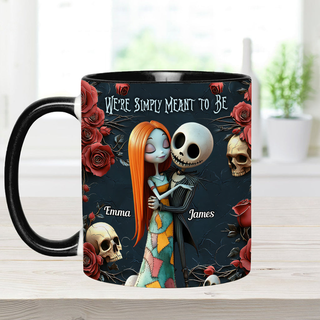 We're Simply Meant To Be - Personalized Nightmare Accent Mug