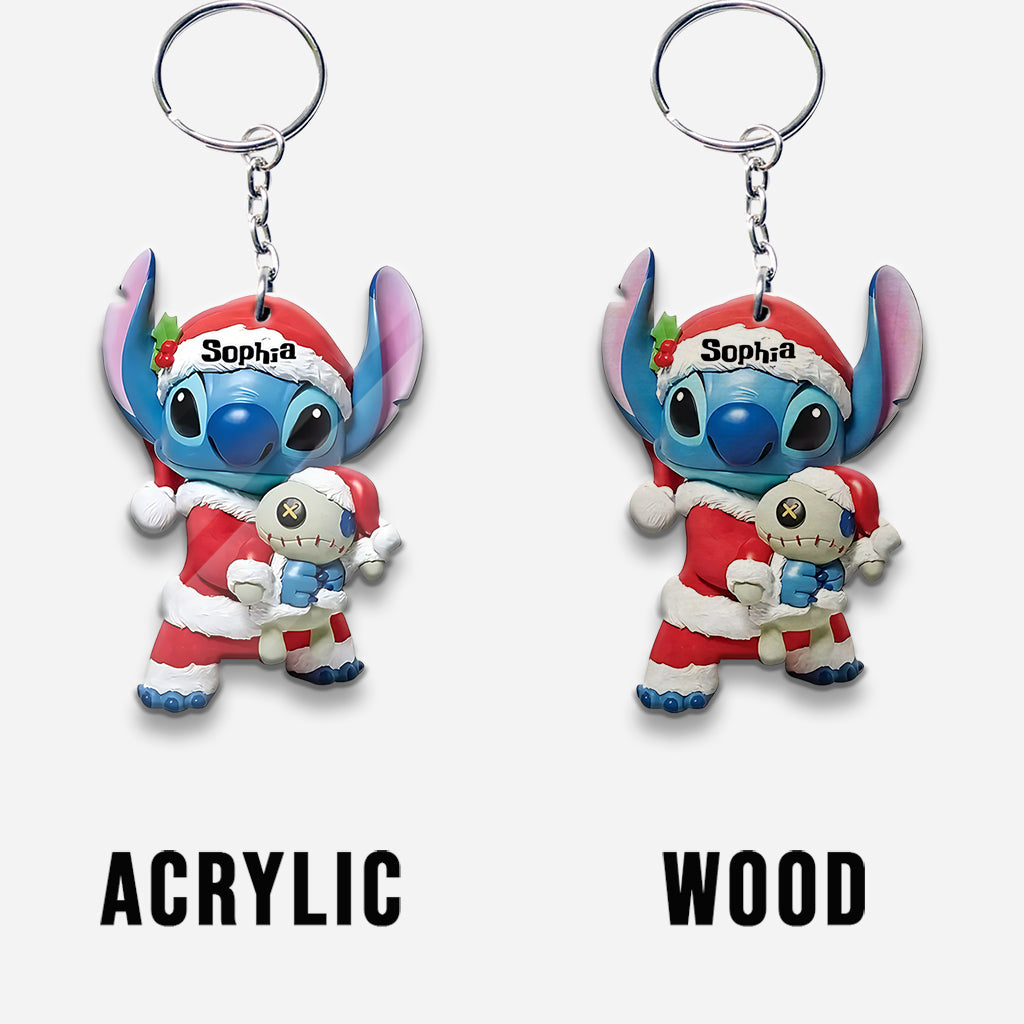 Merry Stitchmas - Personalized Ohana Keychain