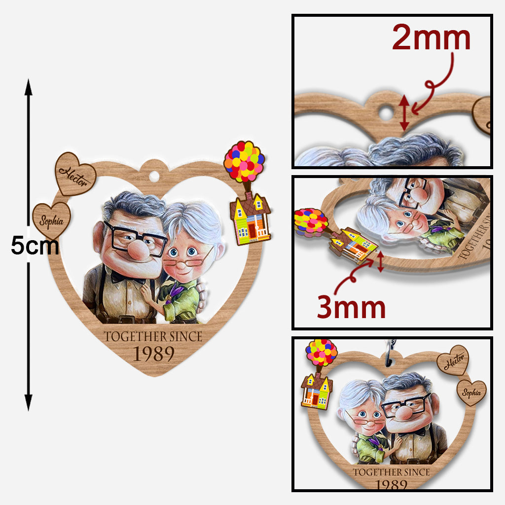 Together Since - Personalized Couple Keychain