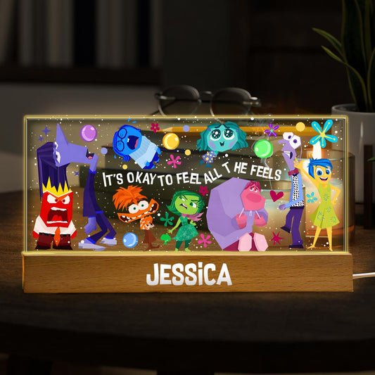 Whatever You Feel Is Valid - Personalized Shaped Led Night Light