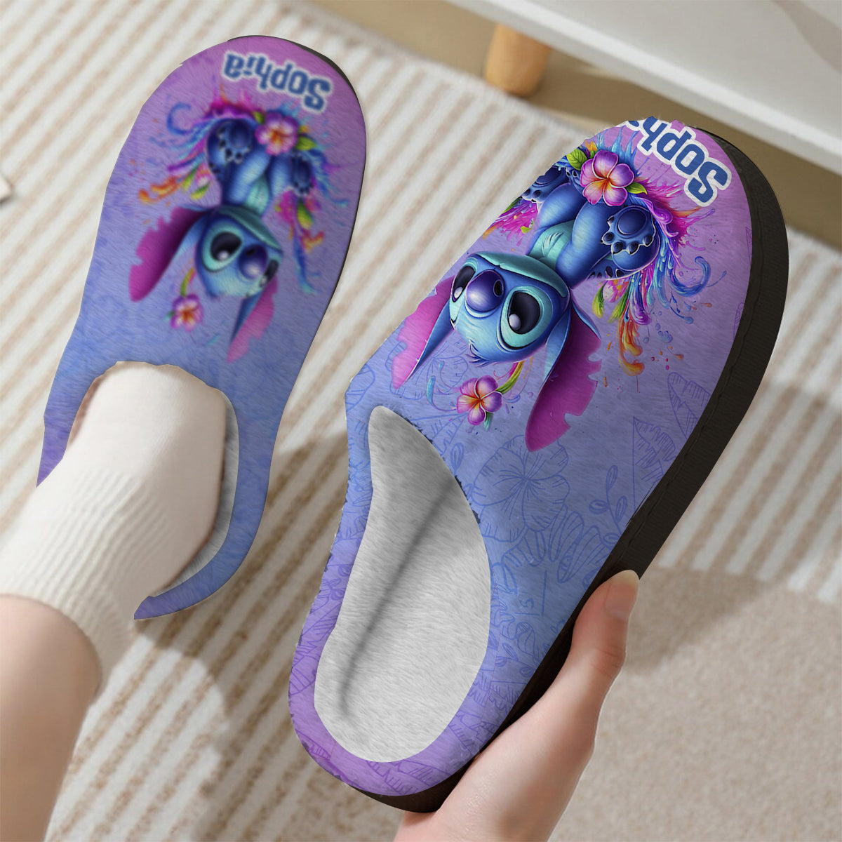 Blue Ohana - Personalized Ohana Slippers