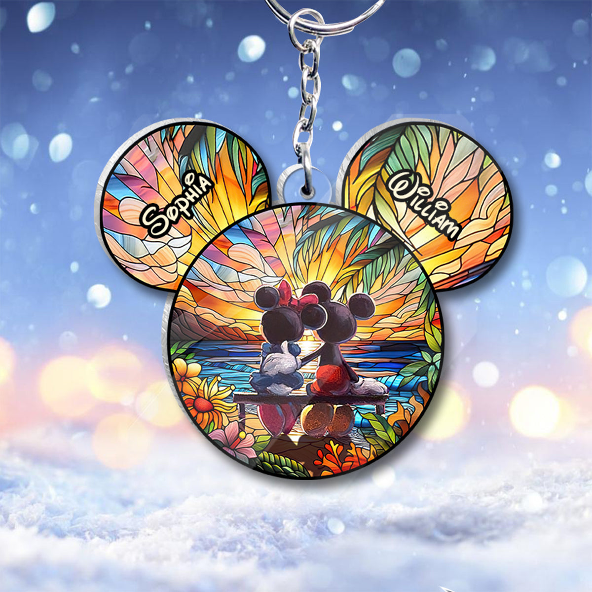 You And Me We Got This - Personalized Mouse Transparent Keychain