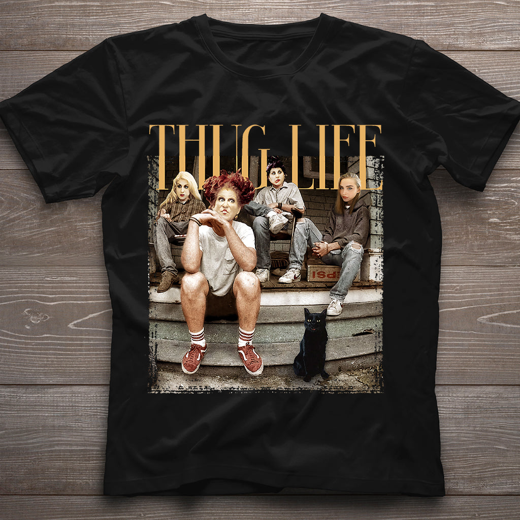 Thug Life Bad Witches - Personalized Three Witches T-shirt And Hoodie