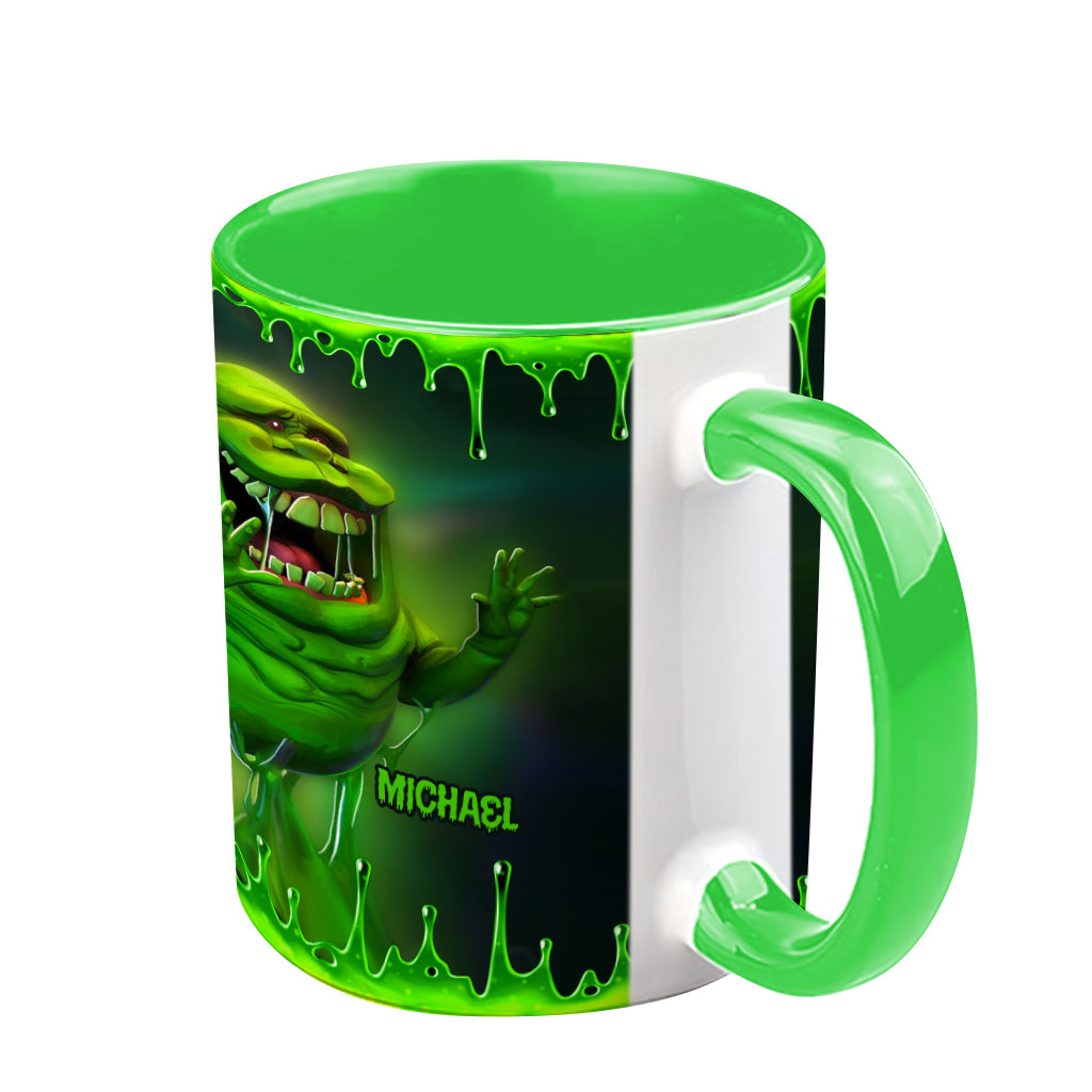 Green Ghost - Personalized Accent Mug