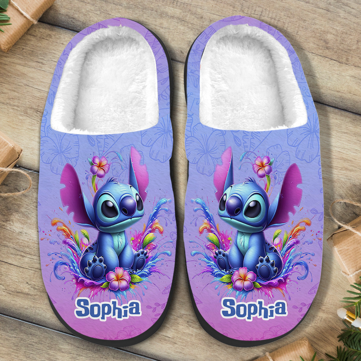 Blue Ohana - Personalized Ohana Slippers