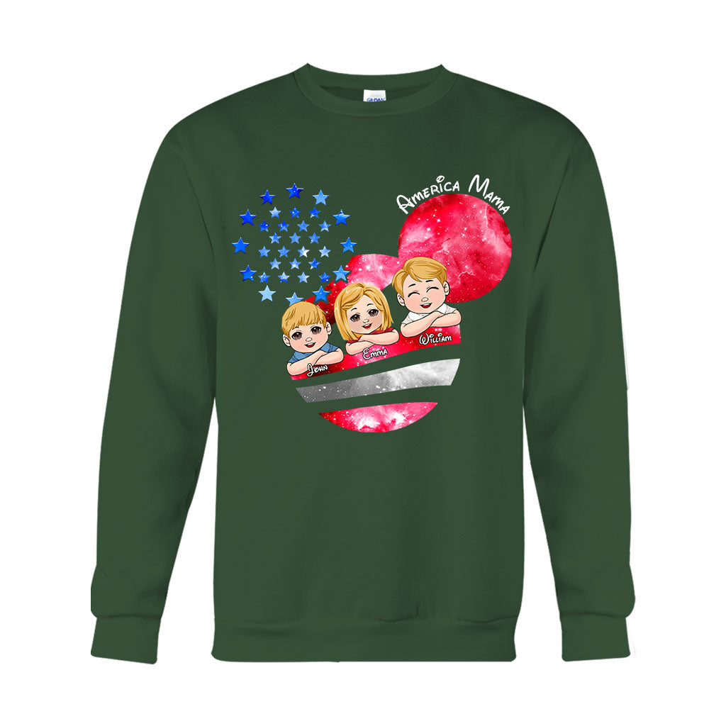 Magical America Mama - Personalized Mother T-shirt And Hoodie