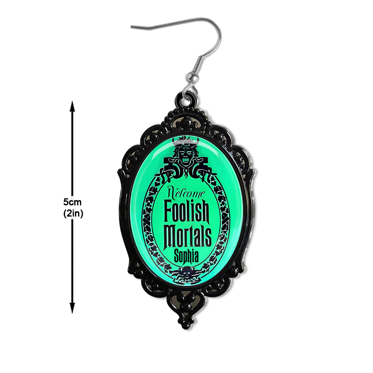 Welcome Foolish Mortals - Personalized Mouse Earrings