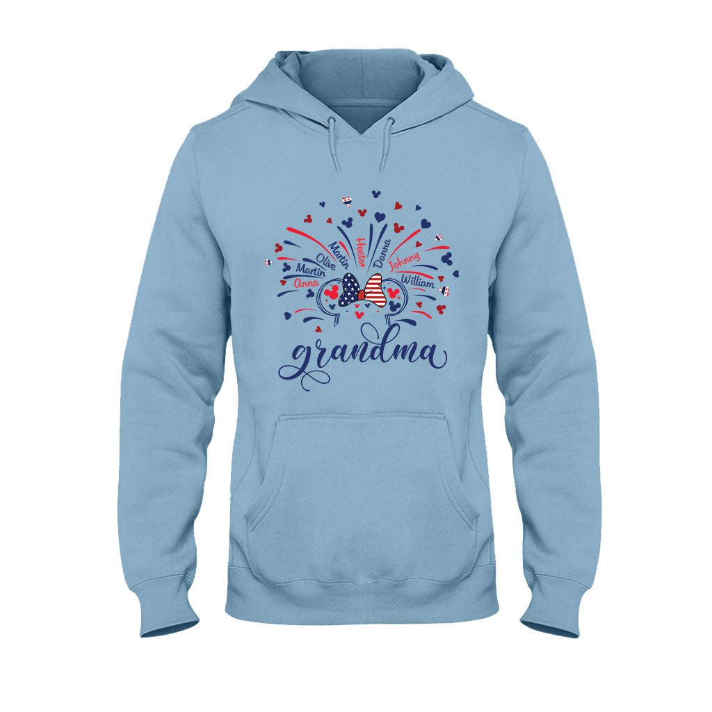 Firework America Mouse Flag - Personalized Mouse T-shirt And Hoodie