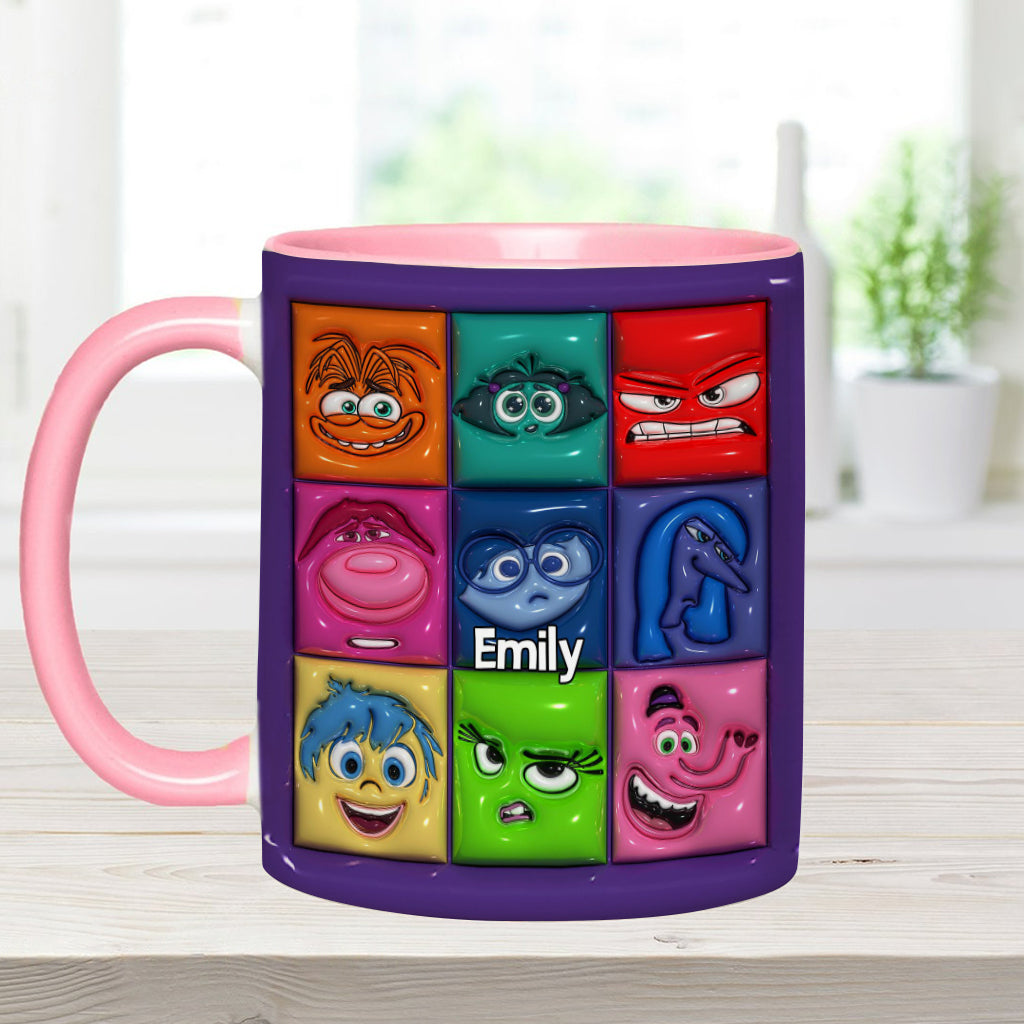 It's Okay To Feel All The Feels - Personalized Accent Mug